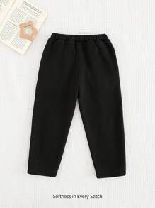 Cozy Pixies 年轻男孩星星贴花弹性腰部保暖内衬休闲百搭运动裤