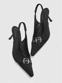 CUCCOO BIZCHIC Escarpins à talons hauts à bout pointu noir, pour femmes, usage quotidien, bureau, soirée, rendez-vous