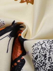 Manfinity Homme 男士秋季字母与蝴蝶图案单排扣休闲夹克 - 彩色 - 查看 8