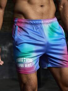 Manfinity Sport Corelite شورتات رياضية كاجوال للرجال بخط جيب ملون بطراز صديق - متعدد الألوان - مشاهدة 1