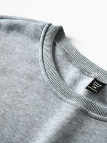 SHEIN LUNE 大码圣诞灯衬衫，圣诞礼物，圣诞礼物，圣诞灯球衣，圣诞家庭配套衬衫 - 淺灰色 - 查看 4