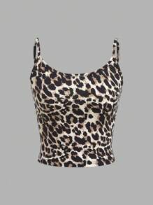 SHEIN EZwear Multi-Color Knitted Ladies Camisole Tank Top Set - Multicolor - View 7