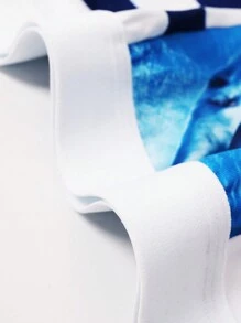 4pcs/Set Men Casual Cow Print Boxers - Multicolor - View 5