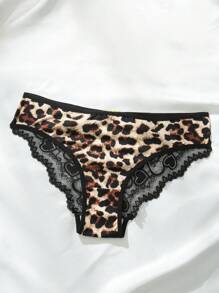 Quần lót tam giác ren chắp vá thời trang và thoải mái - Nhiều màu - Xem 5