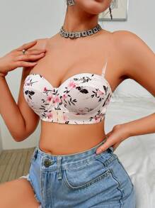 DesireSculpt 1 pieza Sujetador bandeau con aros para mujer
