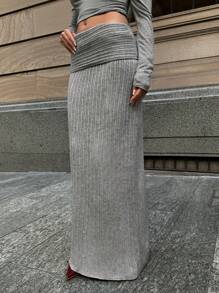 Forever 21 灰色裙子秋冬外出裙 - 灰色 - 查看 5