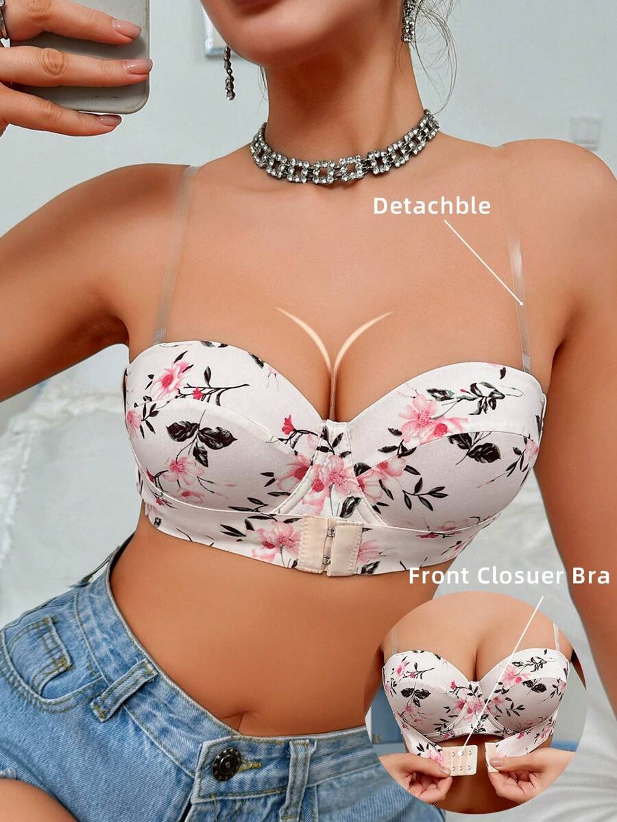 DesireSculpt 1 pieza Sujetador bandeau con aros para mujer