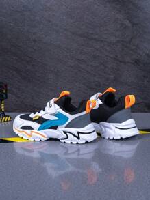 Children's Spring & Autumn Sports Shoes, Fashion Versatile Classic Colors, Lightweight Breathable, Adjustable Hook&Loop Closure, Easy On/Off, Slip-Resistant Outsole, Back To School Kids Sneakers Colorful Sneakers