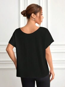 Split Back Convertible Tank Topworkout Tank Top - Black - View 6