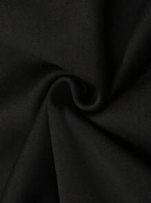 Manfinity Homme Manfinity 男式加大码字母数字印花连帽长袖运动衫，图案运动衫