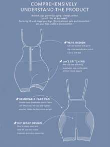 Women Solid Color Camisole & High-Waist Shapewear Shorts Set