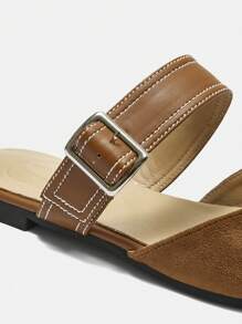 CUCCOO BIZCHIC Red Pointed Toe Stiletto High Heels With Thin Straps, Fashion Women Shoes - Khaki - View 3