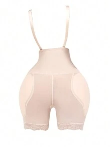 Women Solid Color Camisole & High-Waist Shapewear Shorts Set