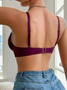 1 件女士花卉蕾丝时尚钢圈文胸内衣