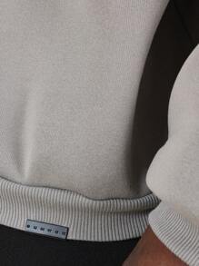 SUMWON Loose Vintage Heavyweight Essential Polo Sweatshirt - Grey - View 6