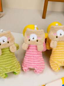 PETSIN Green Striped Bear Decor Warm Fleece Pet Pants, Suitable For Autumn & Winter - Green - View 8