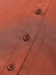 SHEIN Unity 假日必備實心隱藏口袋束腰連衣裙 - 鏽棕色 - 查看 6