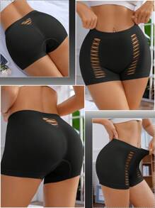 4pcs/Pack Seamless Women Mesh Hipster Panties - Multicolor - View 4