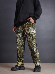 Manfinity VCAY 1 pieza Pantalones casuales de hombre de corte recto y ajuste delgado, adecuado para el otoño
