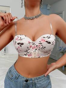 DesireSculpt 1 pieza Sujetador bandeau con aros para mujer