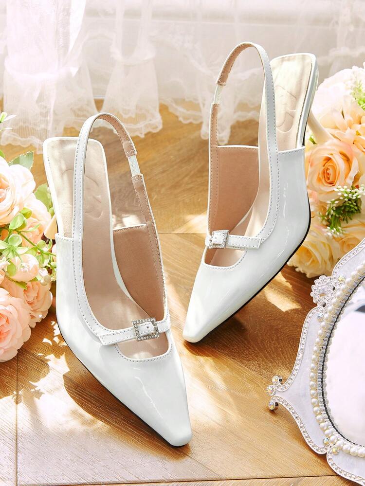 CUCCOO HITCHD Women's Solid Color Pointed Toe Fashionable Versatile Elegant High Heel Pumps