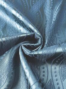 Manfinity AFTRDRK Men's Long Sleeve Allover Print Shirt, Suitable For Spring And Autumn, Men Luxury Shirt, Men Designer Shirt, Men Dusty Blue Shirt, Men Long Sleeve Dress Shirt