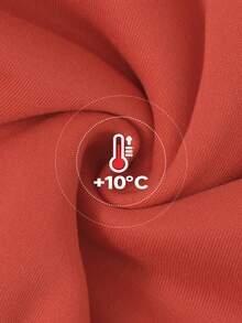 Women's Casual Minimalist Solid Color Sweatshirt With Cute Cat & Holiday Element Graphic - Orange - View 5