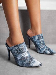 CUCCOO SZL Sandalias de mujeres de tacón alto - Azul - Ver 5