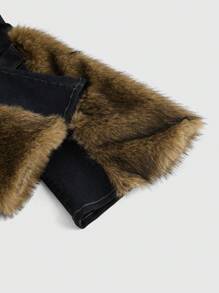 ROMWE Grunge Punk Y2K 亚文化原宿风格复古性感原始下摆 3D 口袋女式紧身喇叭腿牛仔裤 - 藍色 - 查看 3