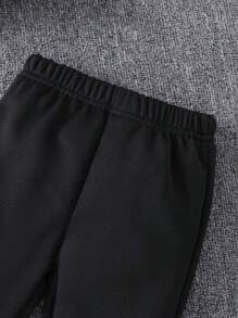 Baby Boy "Little Man" Graphic Crew Neck Sweatshirt Set