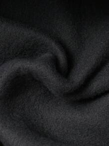 SHEIN 儿童/青少年男孩休闲拼色拼接连帽半拉链长袖针织连帽衫，黑色和白色，适合学校、花园、海滩、生日、秋季、春季、夏季、冬季 - 綠色 - 查看 3