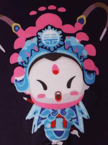 5pcs/Set Men Casual Facial Pattern Printed Boxer Briefs - Multicolor - View 7