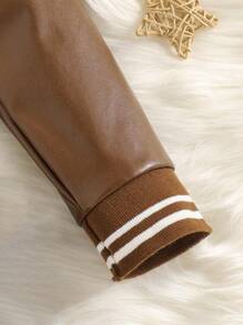 SHEIN 2 bộ trang phục phong cách thường ngày thanh lịch ngọt ngào sang trọng cho bé gái - màu nâu - Xem 6