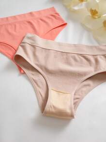 9pcs Women Solid Color Casual Comfortable Panties Set - Multicolor - View 4