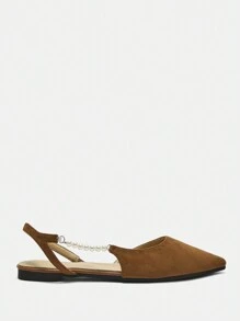 CUCCOO CHICEST Faux Pearl Decor Fashion Party Pointed Toe High Heel Pumps, Casual Everyday New Year Holiday