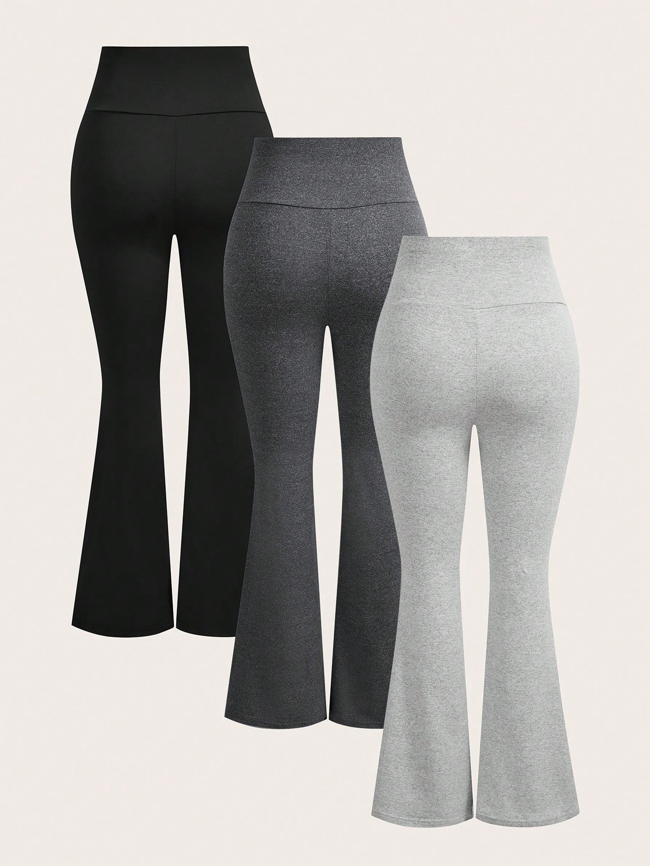 SHEIN EZwear طقم سراويل 3 قطع للنساء بخصر على شكل...