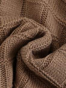 Cozy Pixies Jersey de cuello redondo de manga larga de punto suave para niño