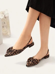 CUCCOO CHICEST Wygodne spiczaste buty damskie na wysokim obcasie z nadrukiem w panterkę Boże Narodzenie Jesień Nowy Rok Święta