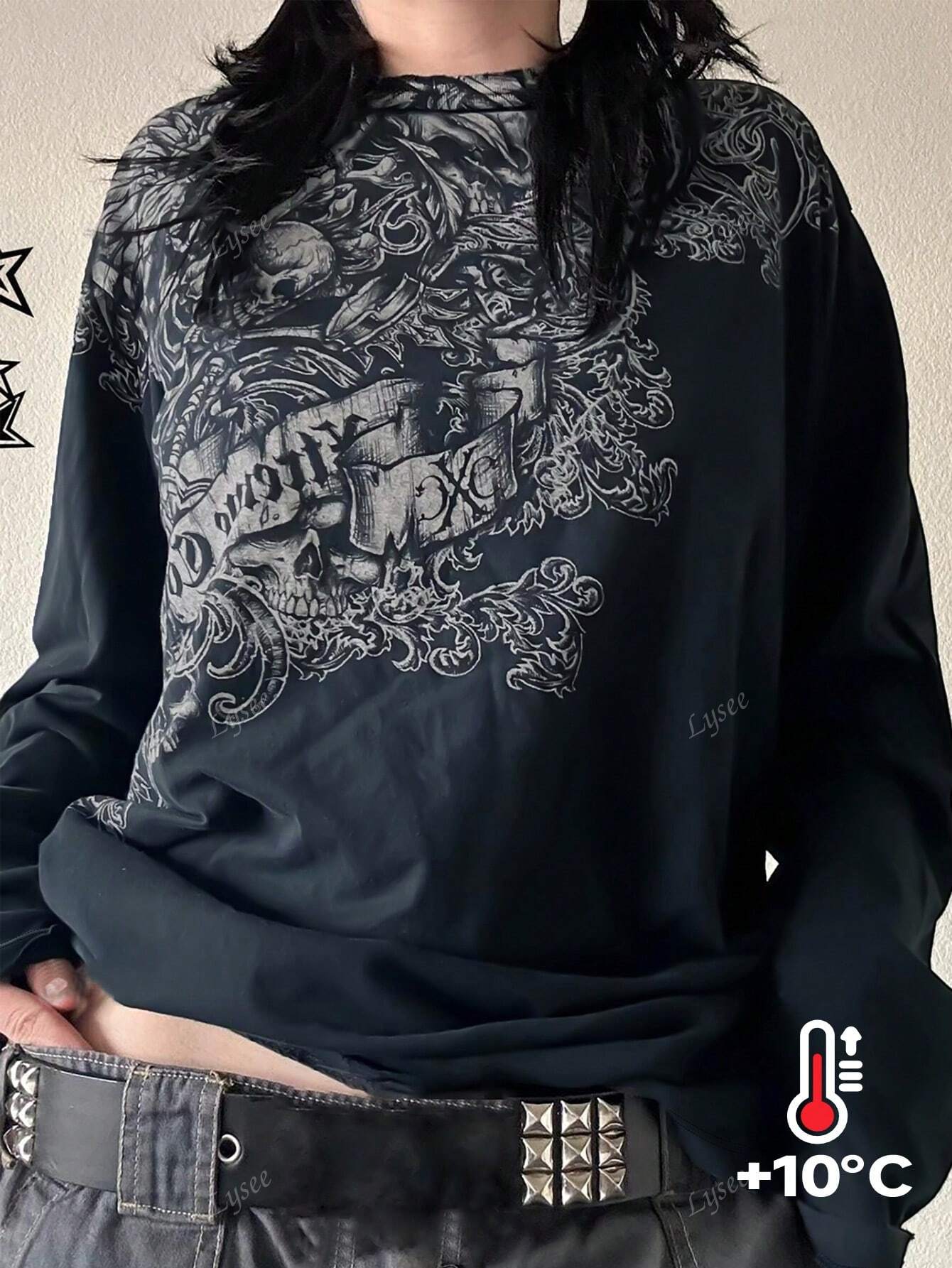 Y2K printed sweatshirt