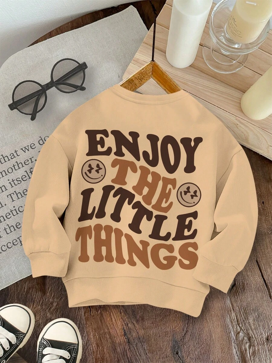 SHEIN 男婴针织柔软休闲圆领厚毛衣，适合秋冬季