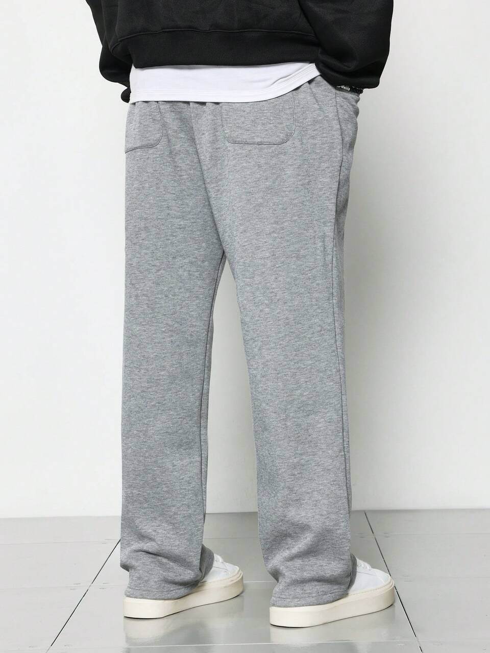 Cozy Fleece Wide Leg Sweatpants With Side Pockets