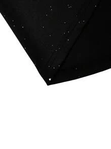 Große Größen Maxirock in Meerjungfrauenform mit Glanz und Raffungen für Damen, elegant