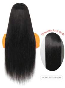 TrueHD 13x4 SKINLIKE Real HD Full Frontal Lace Wig 180% Density Straight Extremely-Thin Invisible Crystal HD Lace Fit All Skins Glueless Wigs Straight Brazilian Human Hair Pre Plucked - Natural Black - View 2