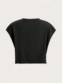 Slaydiva 1998 Casual Vintage Car Letter Graphic Round Neck Short Loose T-Shirt For Women, Suitable For Summer