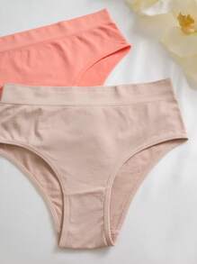 9pcs Women Solid Color Casual Comfortable Panties Set - Multicolor - View 3