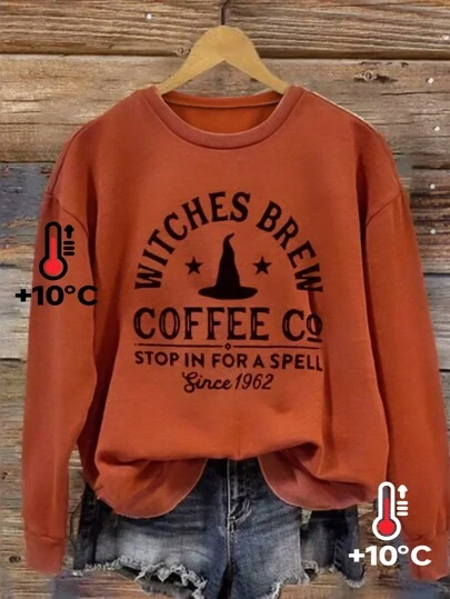 女士休闲字母印花长袖卫衣