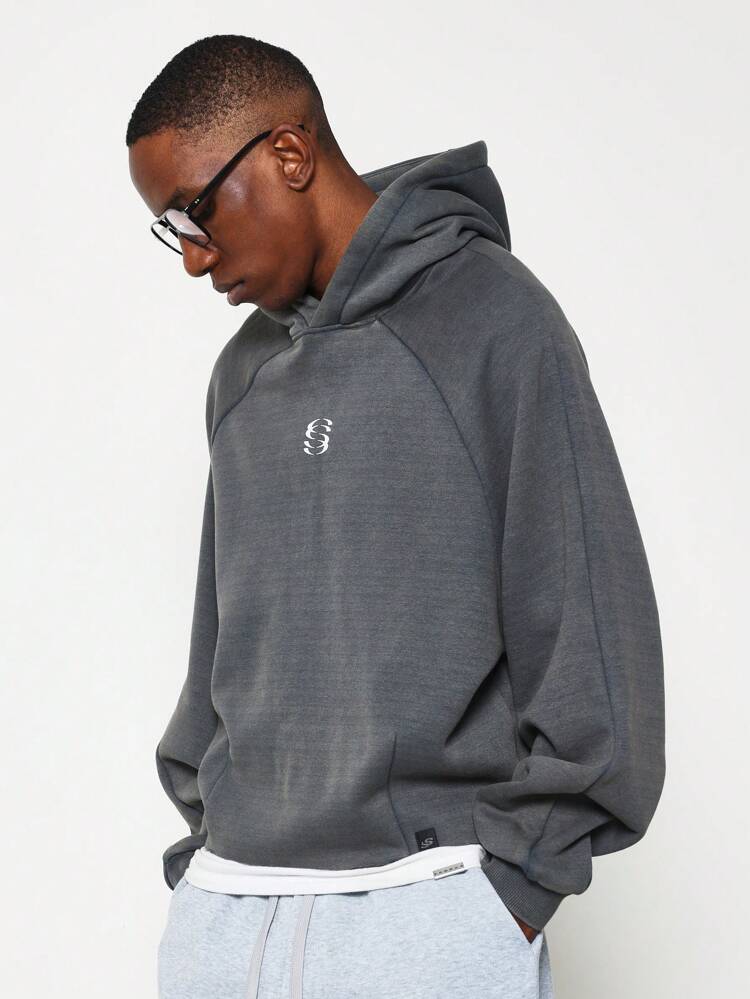 Athleisure Pullover Hoodie With Logo