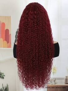 ALL READY WIG 180% Density Glueless Burgundy Water Wave Lace Front Wigs Human Hair 99J Burgundy Wigs Human Hair Water Wave Wigs Pre Plucked With Baby Hair 13x4 Red Deep Wave Wig Human Hair For Women Halloween Costumes - S99J - View 3