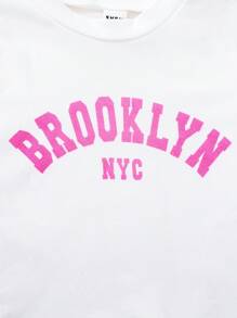 Infant Girls' Fall/Winter Fashion Denim Bib Pants And Long Sleeve T-Shirt Outfit, Casual Streetwear For Photoshoot