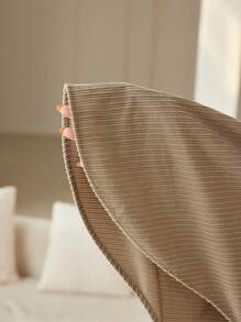 Mulvari Plus Size Solid Color Button-Front Casual Long Sleeve Dress - Green - View 7